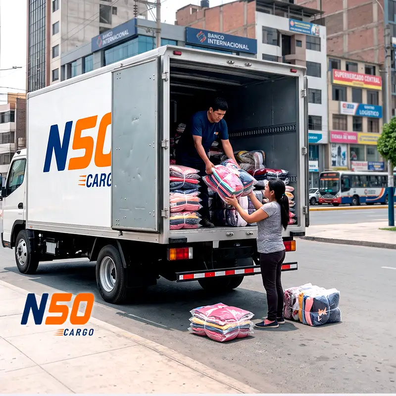 Consolidación de cajas y fardos de Gamarra en Tacna