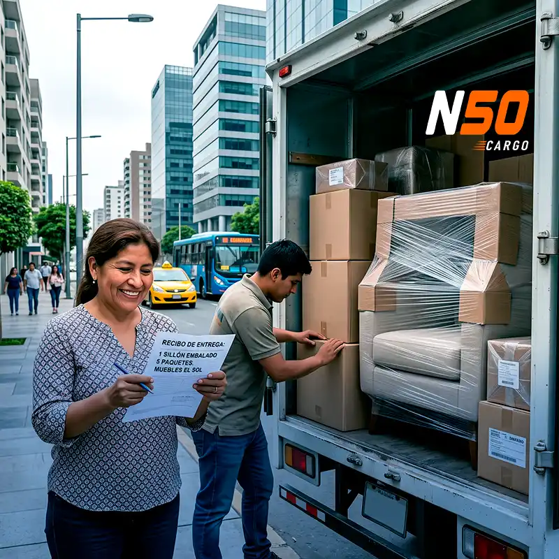 Carga de mercadería para despacho nacional en Chile