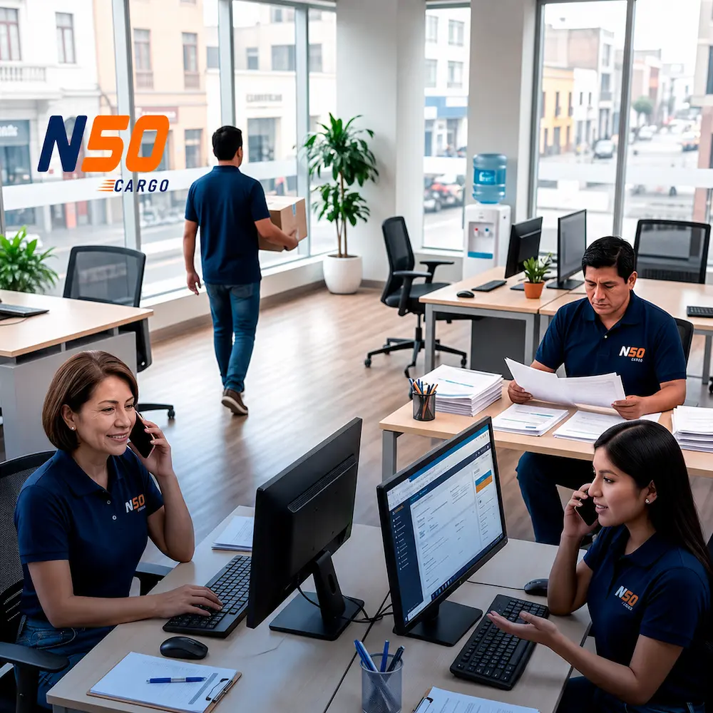 Personal de N50 Cargo trabajando en equipo
