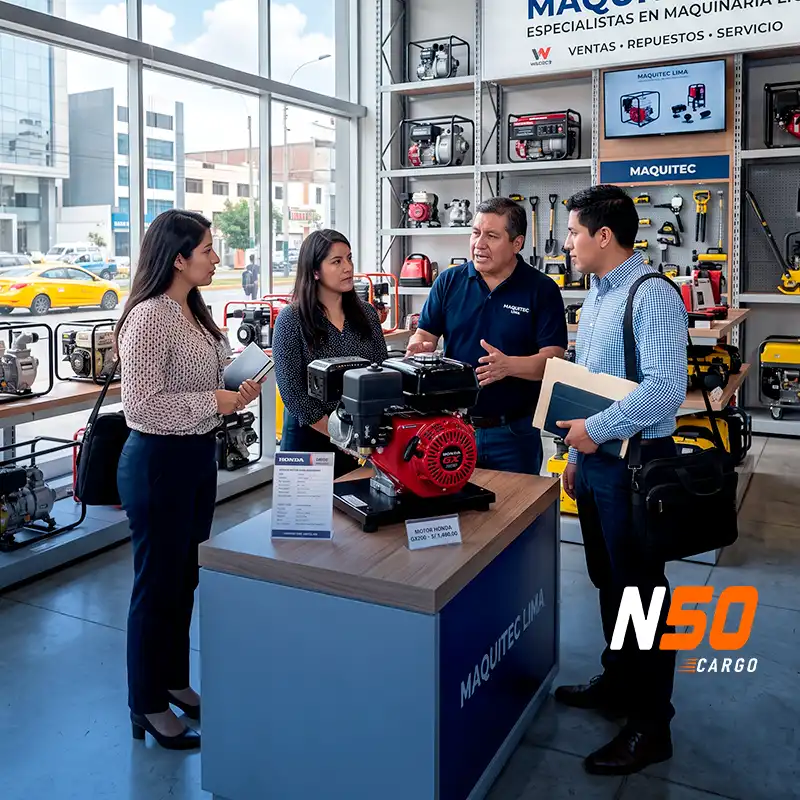 Brokers de N50 Cargo cotizando con proveedores en Lima