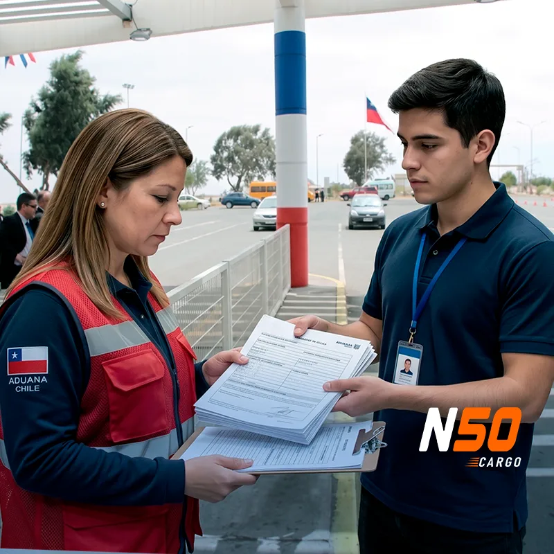 Personal revisando y embalando mercadería antes de la importación a Chile